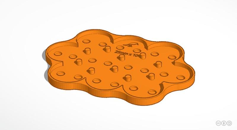 25mm (x10) movement tray (base to base)