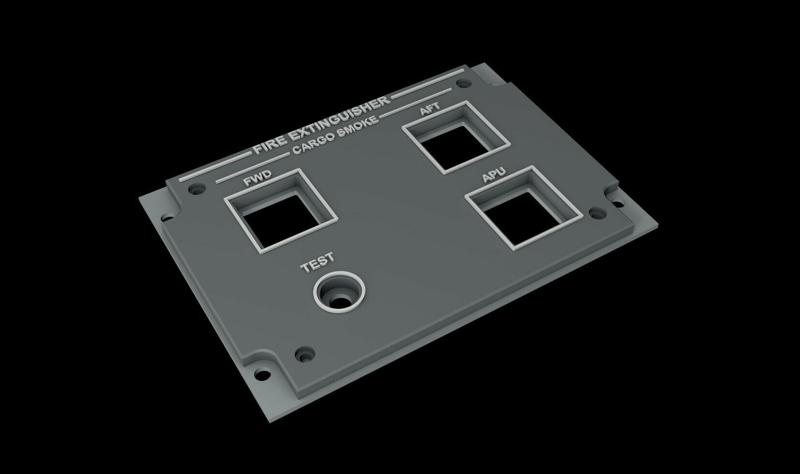 EMBRAER E1 OVERHEAD - FIRE EXTINGUISHER PANEL