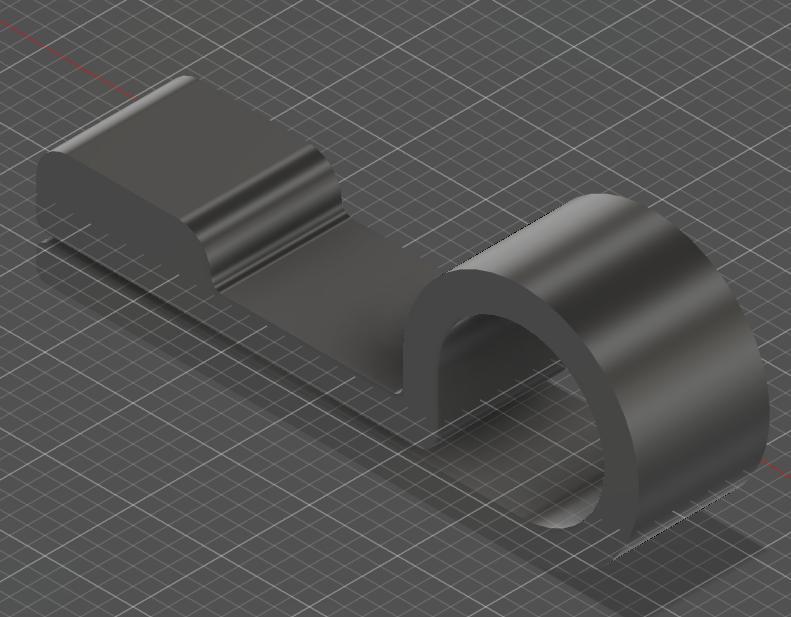 Helmet comms wire clip