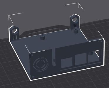 Retro Desktop PC Raspberry Pi (2,3) case_base