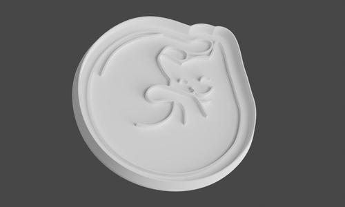 Cat cuddles cookie cutter