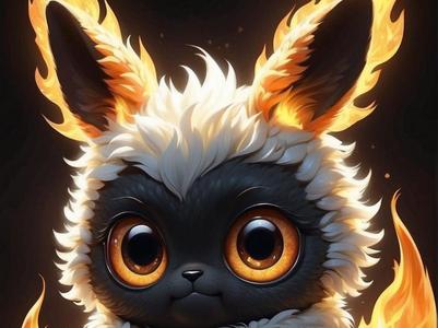 Cute Demon On fire
