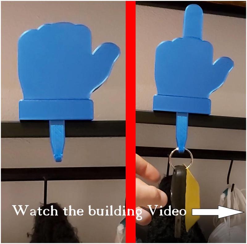 Middlefinger Keychain