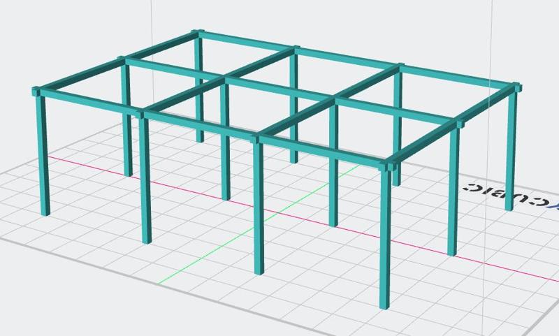 Vineyard frame for wargaming