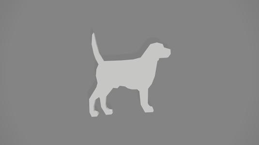 Dog silhouette