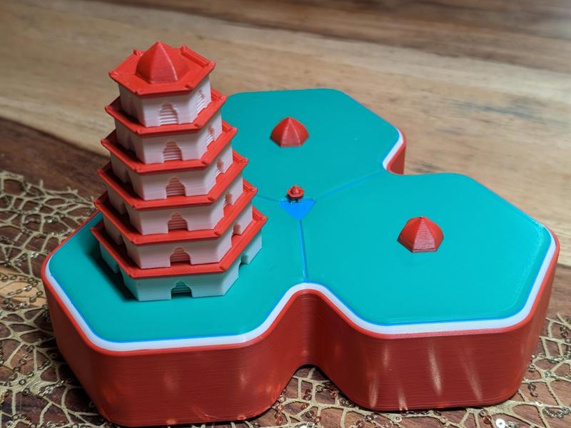 Garden of Hanoi towers 