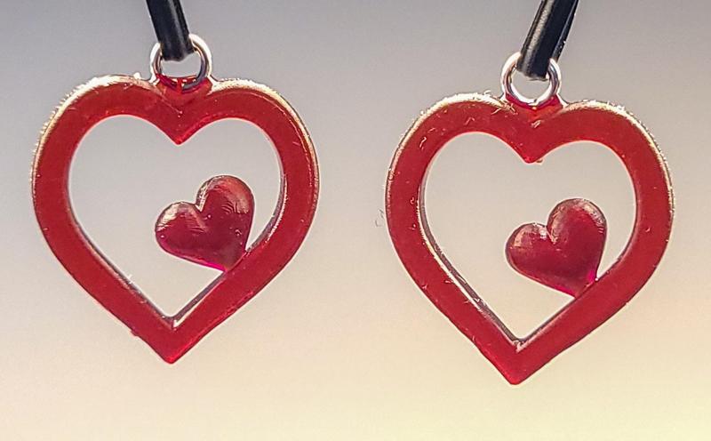 Heart pendant or earing