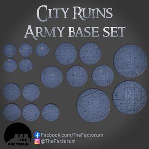 City Ruins Army Basing Set (Pre-Supported)