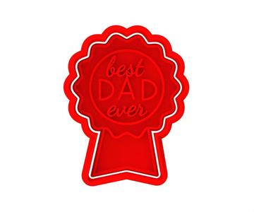 BEST DAD EVER COOKIE CUTTER MEDAL