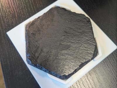Laser etching jig for hexagon coaster