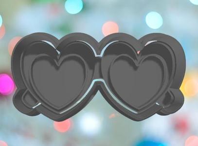 Heart Sunglasses Cookie Cutter
