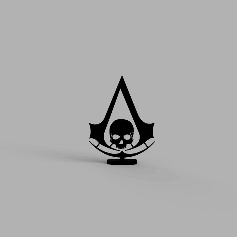Assassin's Creed Black Flag Logo with Stand