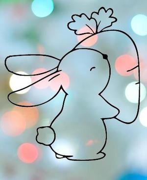 Easter Bunny With Carrot 2 Cookie Cutter