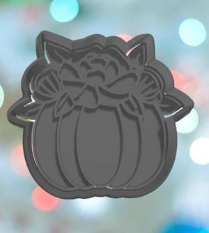 Halloween Floral Pumpkin Cookie Cutter