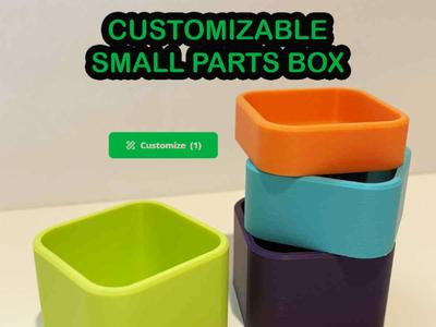 Customizable 50mm small parts box