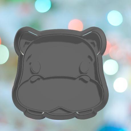 Safari Hippo Face Cookie Cutter