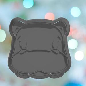 Safari Hippo Face Cookie Cutter