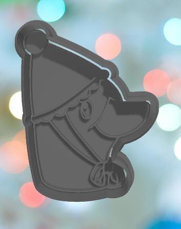 Goose With Party Hat Cookie Cutter