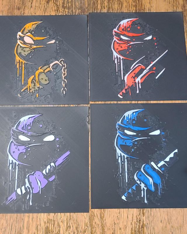 Frame for Ninja turtle Hueforge 200x200