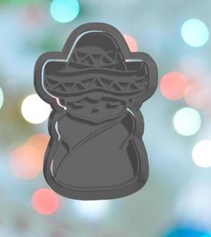 Baby Shower Fiesta Baby Boy Swaddle Cookie Cutter