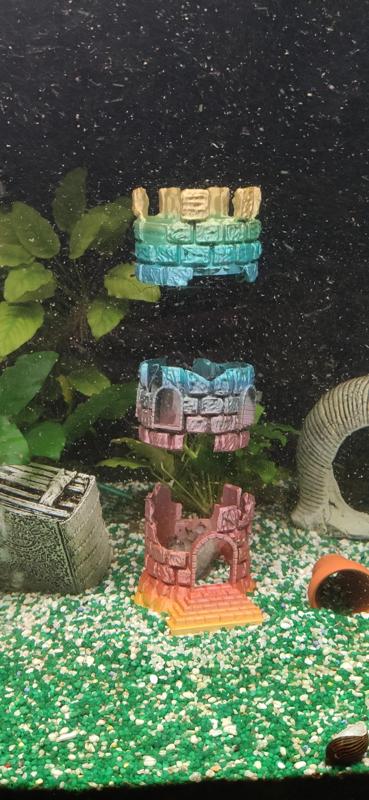 Floating Castle for Fish Tank
