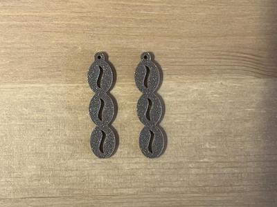 coffee bean earrings