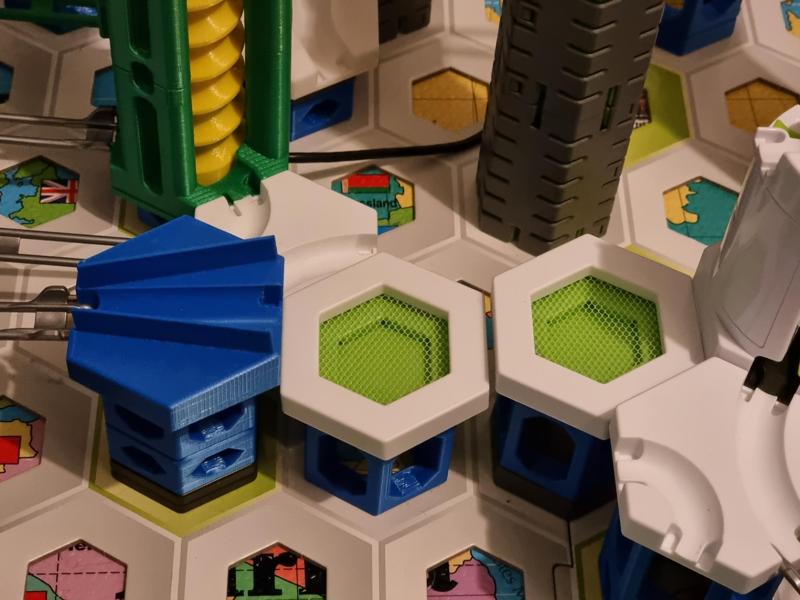 Gravitrax compatible inclined straights with borders