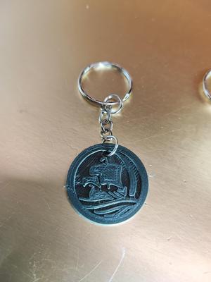 pirate ship key ring