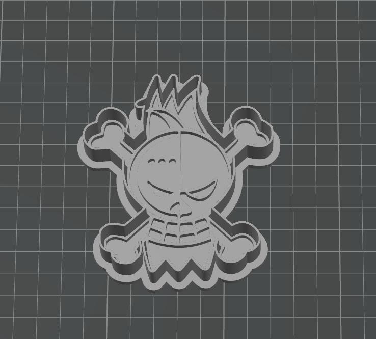 One Piece Franky flag Pirate Cookie Cutter