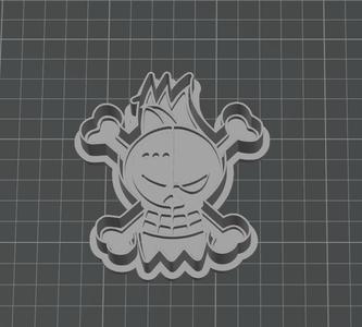 One Piece Franky flag Pirate Cookie Cutter