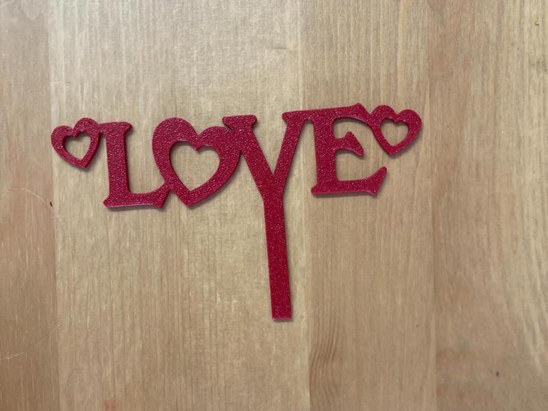 love cake topper