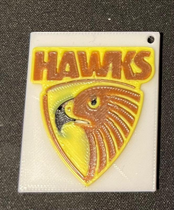 AFL HAWKS KEYCHAIN 
