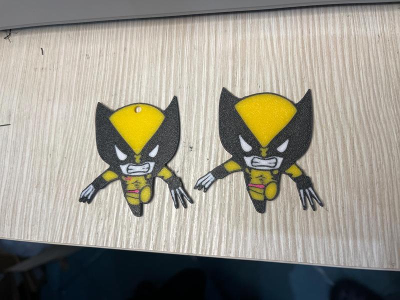 Wolverine baby keychain 2d art