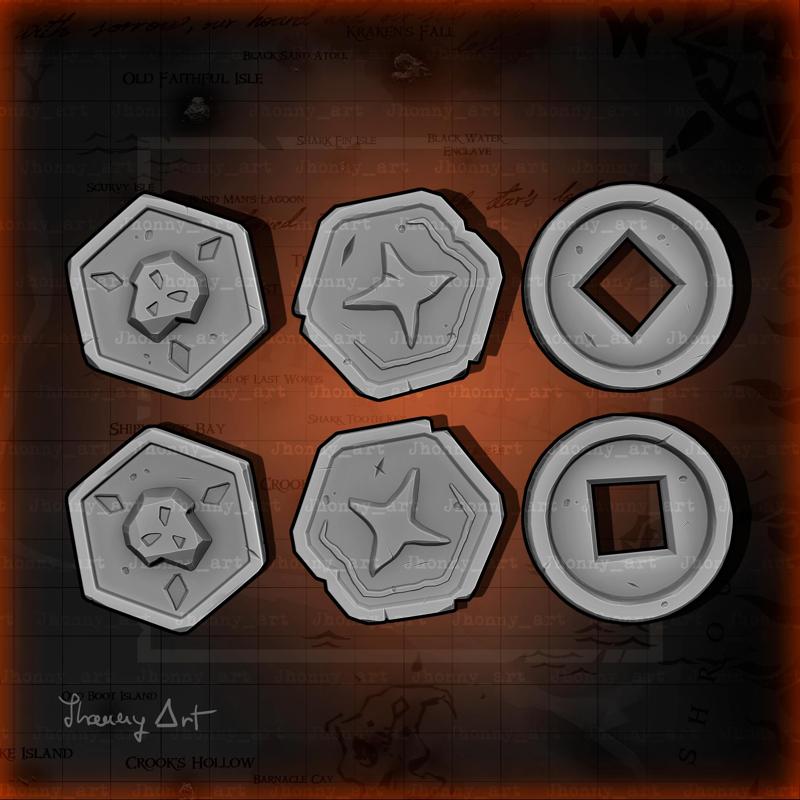 Sea of Thieves Coins Doubloon Ancient coins Gold coins