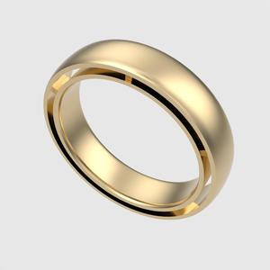 Sleek Timeless Classic Band Ring 3D print