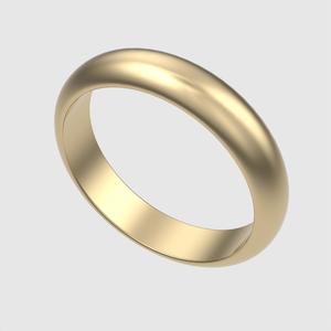 Classic Domed Comfort Fit Ring 3D print