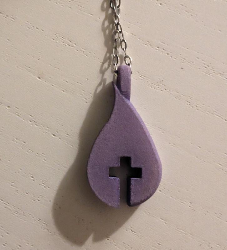 Water & Cross Pendant