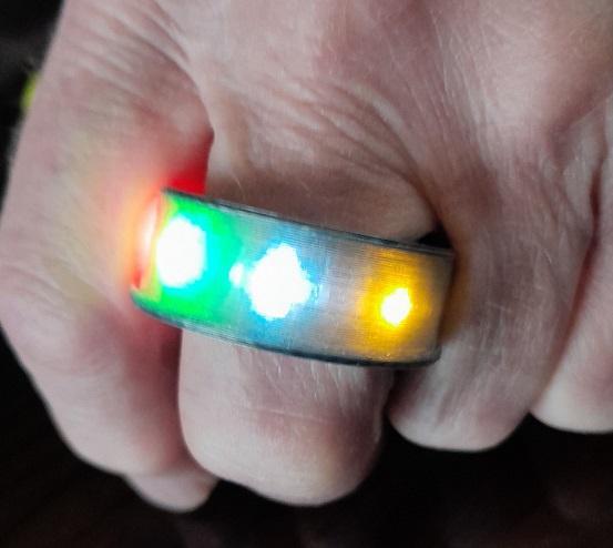 Rainbow LEDs in a Ring of Power