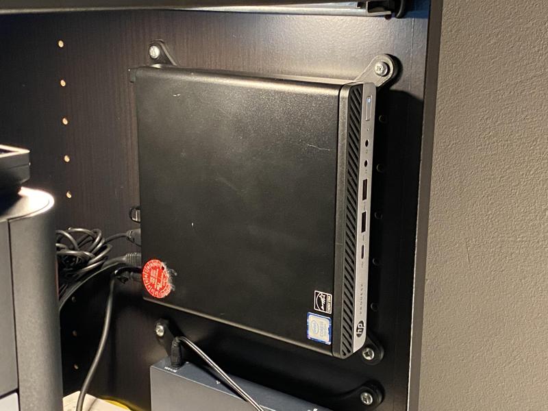 HP ProDesk 600 G3 mini mount compatible for ikea pax (32mm grid)