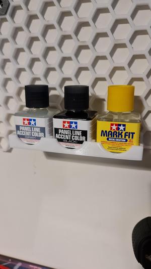 Tamiya glue holder - HSW Honeycomb Storage Wall