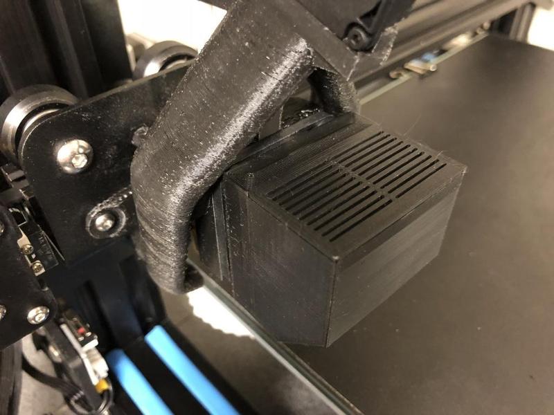 CR10 fan intake/duct w. removeable filter 40mm