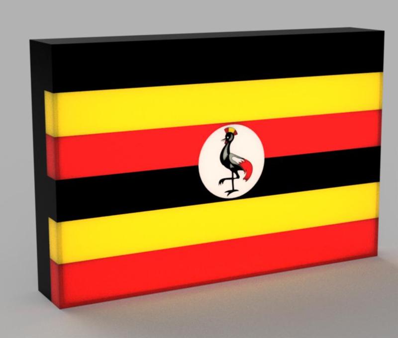 World Flags - Uganda LED Lamp