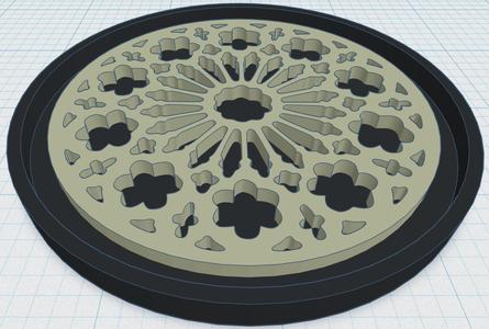 Gothic Rose Window Coaster 10