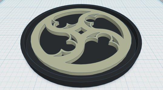 Gothic Rose Window Coaster 4