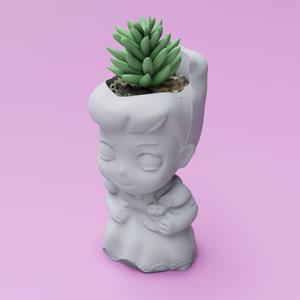Cinderella flowerpot mold