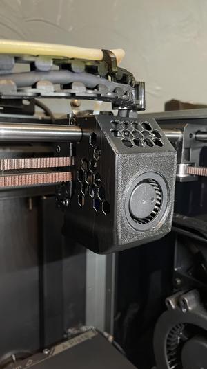 K1 toolhead cover with hexes