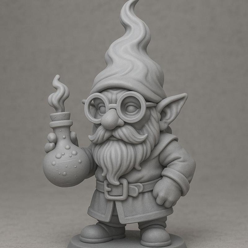 Gnome Alchemist with Flame Hat