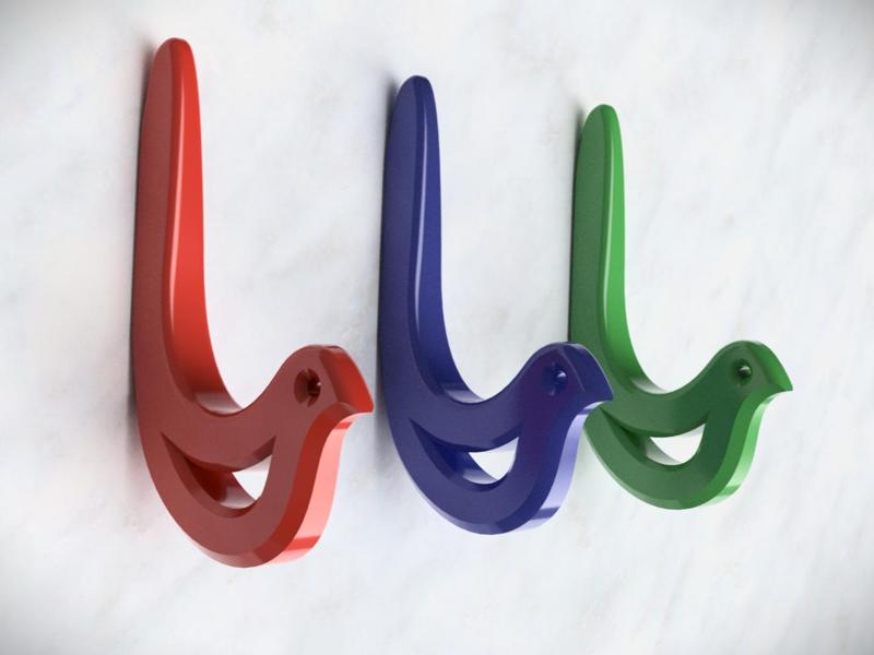 Avian Elegance - Modern Bird-Shaped Towel/Coat Hook