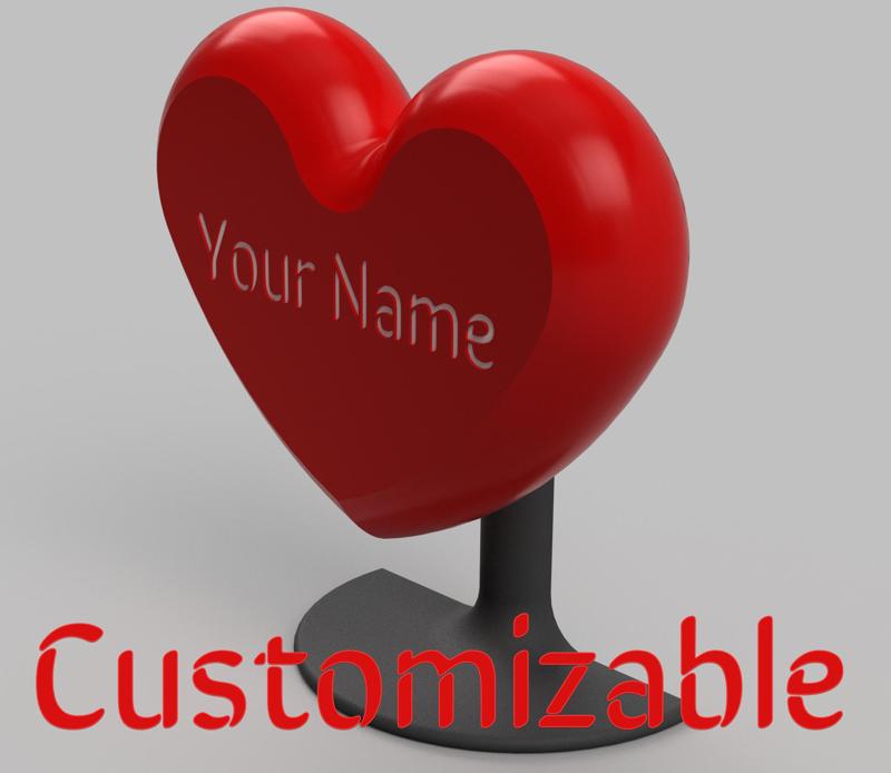Customizable 3D Heart