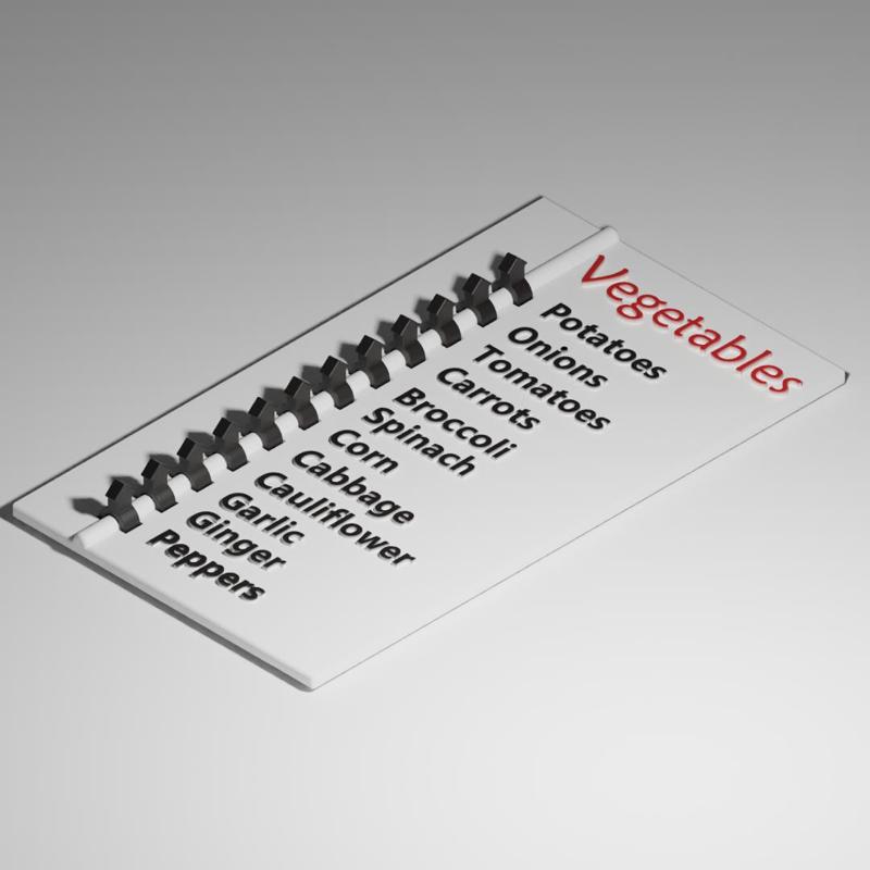 CheckList - Vegetable